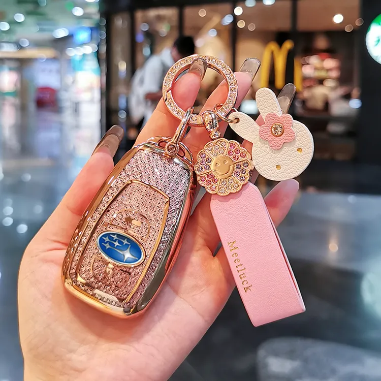 斯巴鲁森林人钥匙套傲虎XV车BRZLEGACYCrosstrek专用全包保护壳扣