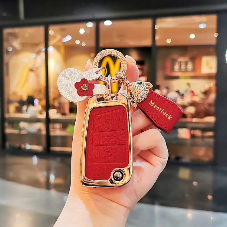 大众汽车钥匙套途观l桑塔纳速腾朗逸宝来polo高尔夫8探岳扣保护壳