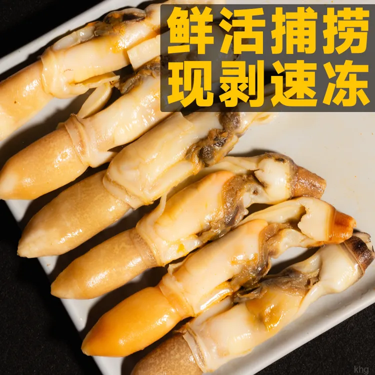 特大精品蛏王肉鲜活发货竹节蛏蛏王去沙新鲜海鲜蛏子鲜嫩