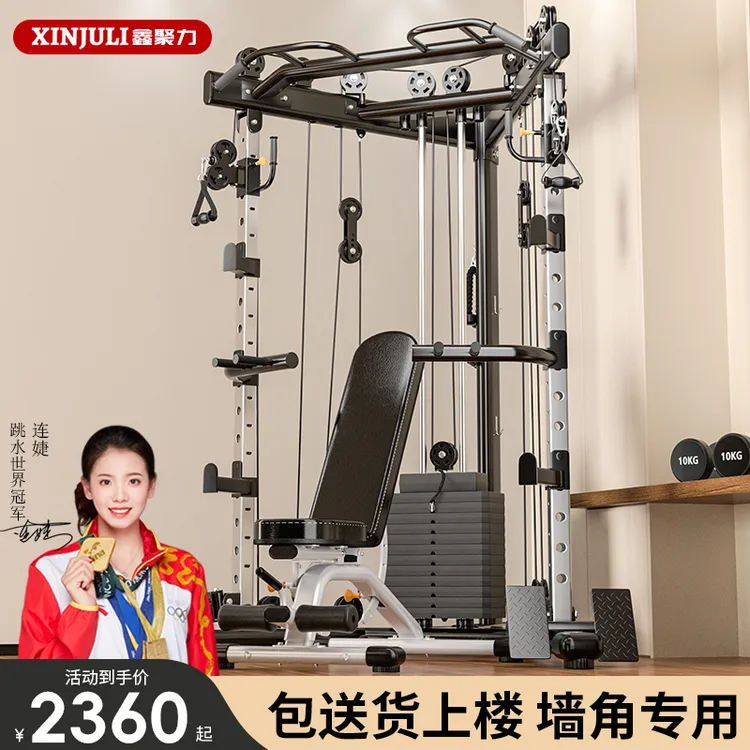 小飞鸟综合训练器多功能龙门架家用健身一体高位下拉划船提拉器材