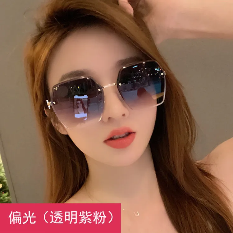 新款太阳镜女网红款墨镜防紫外线眼镜高级感大脸显瘦墨镜高档时尚