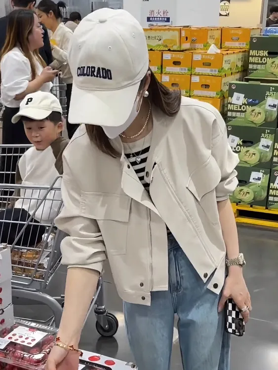 2024春秋季新款休闲小皮衣外套女宽松显瘦pu机车服时尚短款皮夹克