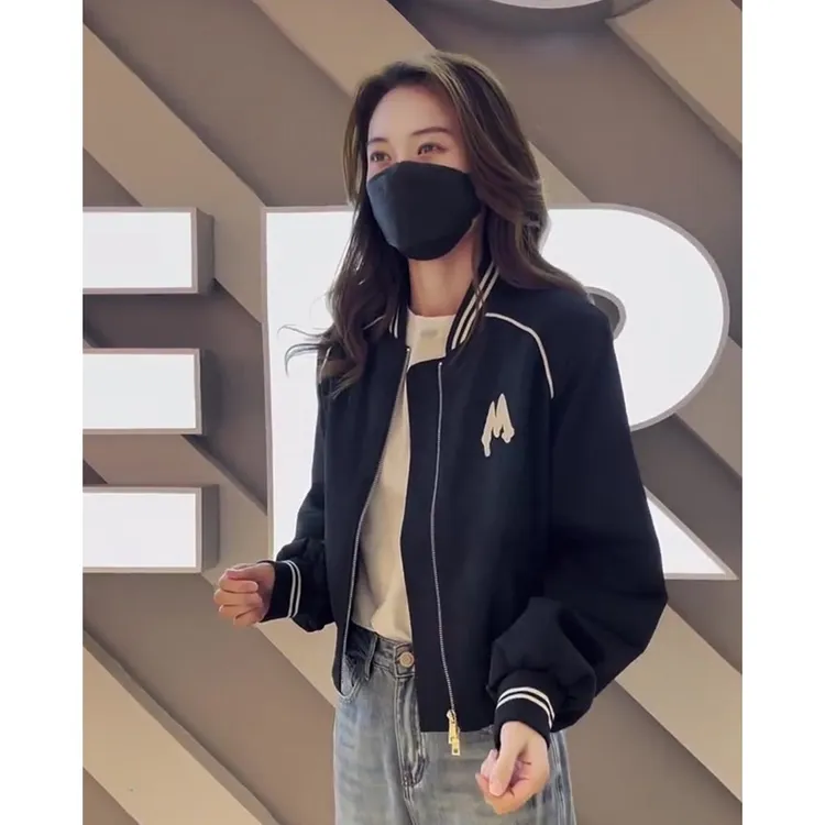 短款棒球服外套女春季新款2025年爆款欧货高级感休闲百搭夹克上衣