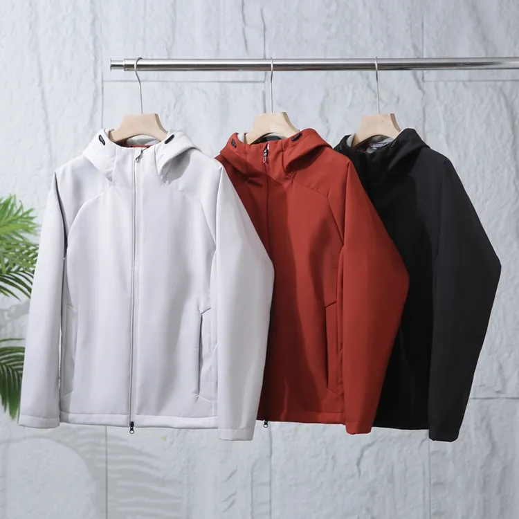 复合科技暖绒！速暖速热！3D立裁男秋冬户外连帽软壳衣