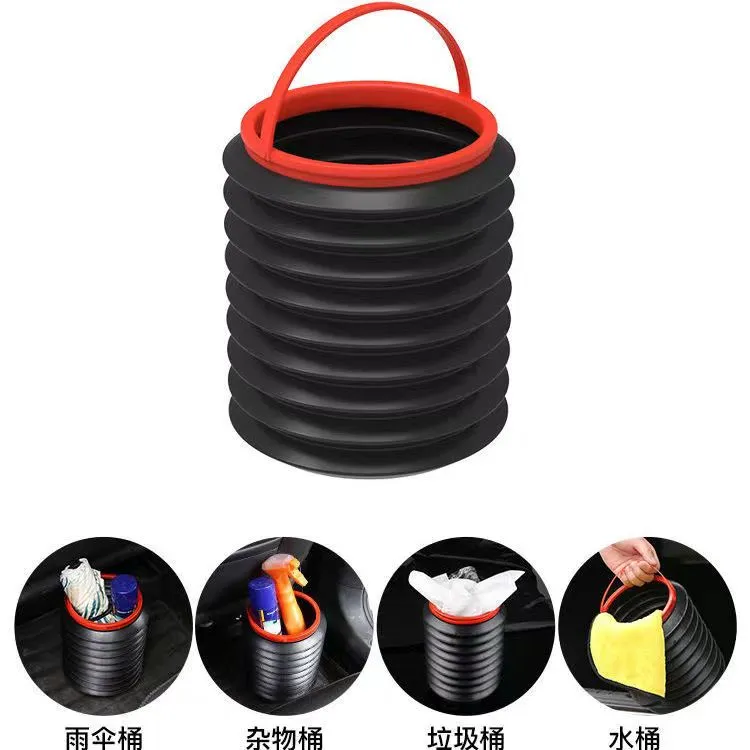 车载垃圾桶可折叠户外多功能车挂式汽车车内垃圾桶车用雨伞收纳桶