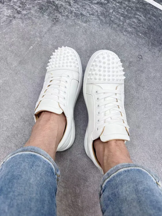 网红新款红底男鞋时尚男士百搭潮流经典低帮舒适小白鞋夏季男鞋