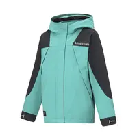 李宁童装女童户外系列宽松型三合一开衫卫衣运动风衣YWBT012-B品