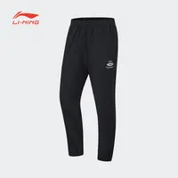 李宁运动裤男冬季跑训系列加绒简约常规休闲运动长裤AYKT645-B品