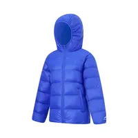 李宁童装男女童冬季连帽时尚休闲保暖舒适羽绒服YYMT003-B品