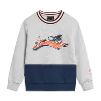 李宁童装运动服舒适透气上衣休闲无帽时尚卫衣YWDT297-B品