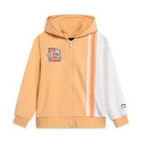 李宁运动潮流系列秋女小童舒适时尚休闲开衫连帽卫衣YWDT158-B品