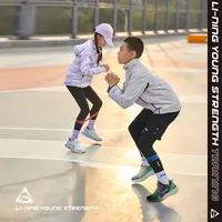 李宁风衣男童春季跑训系列时尚舒适透气休闲运动风衣YFDT013-B品