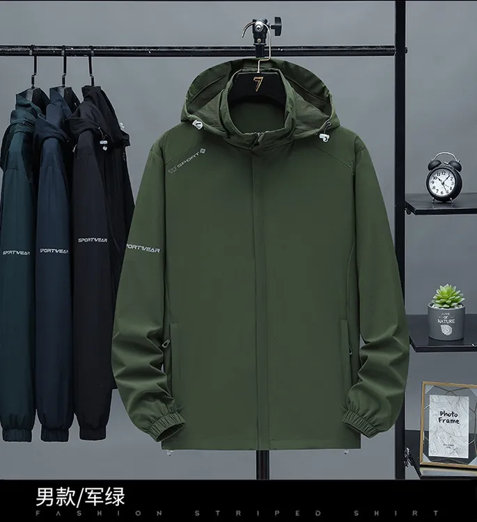 秋冬春男款无声四面高弹巨舒适大码外套7170男