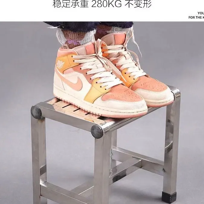 不锈钢凳子椅子方凳梯形家用方凳员工耐用流水线操作凳浴室防水凳
