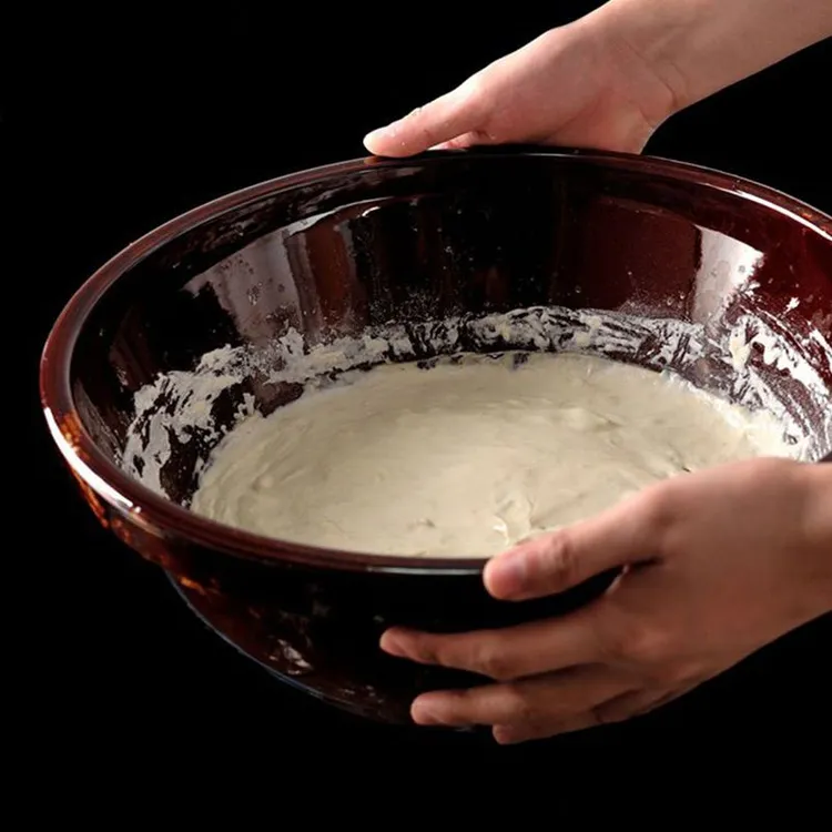 和面盆家用大号发面盆揉面盆晒酱盆中式瓷盆厨房老式活面盆复古