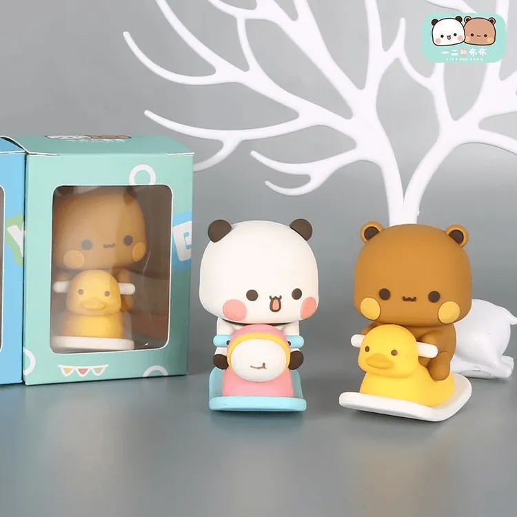 【舒怡】熊猫一二布布桌面玩偶可爱手办车载摆件卡通可爱动漫