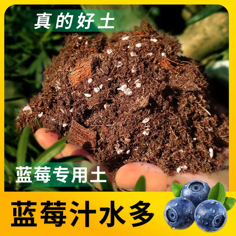 专用土蓝莓树营养土蓝莓盆栽种植土有机土肥料瓜果树通用养花土壤