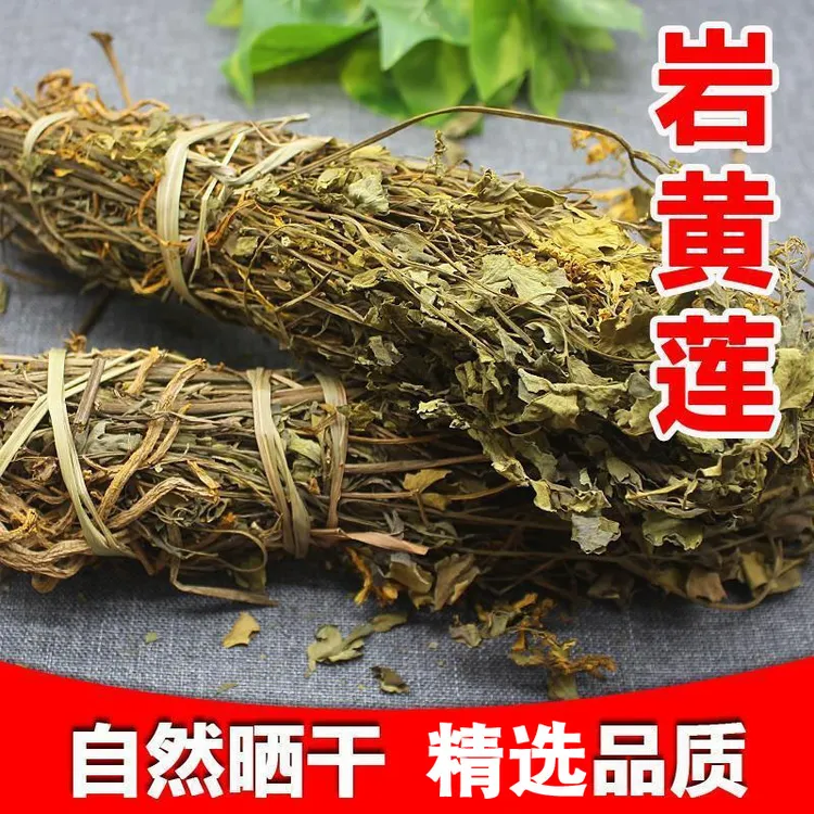 【新货岩黄连】胡岩连土黄连新货岩黄莲整株晒干崖黄莲另有枸杞泡水