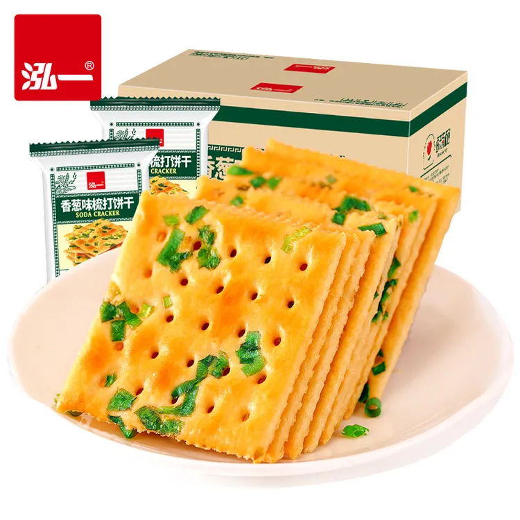 泓一香葱苏打饼干 休闲食品办公室零食苏打饼干