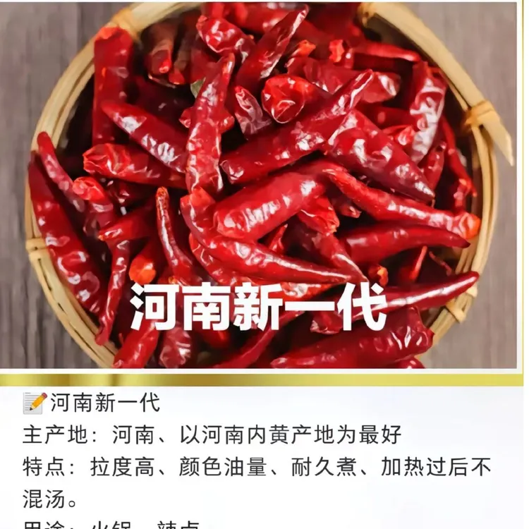 河南内黄新一代干辣椒香辣100g-1000g精品特香新货干辣椒原产地