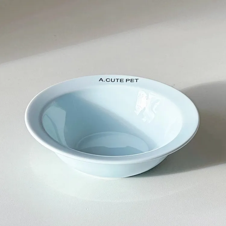 猫碗陶瓷猫食盆宠物碗喝水碗粮碗一体猫咪饭碗狗狗碗不易打翻护颈