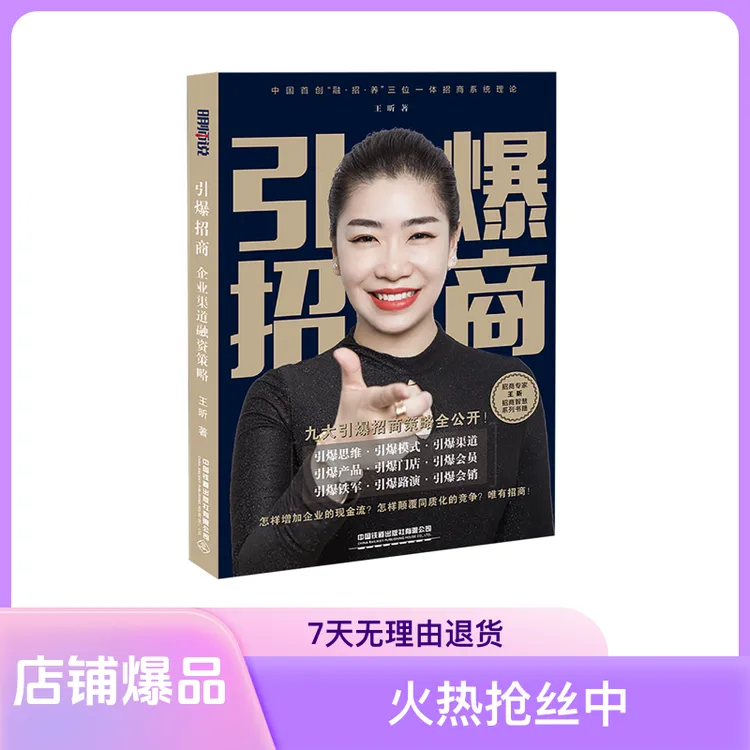 王昕引爆招商.企业渠道融资策略·现金流持续增长思维老板必读系列