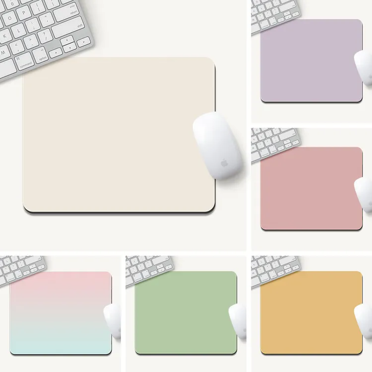 莫兰迪鼠标垫纯色简约电脑护腕垫ins风女生办公桌面垫可爱防滑垫