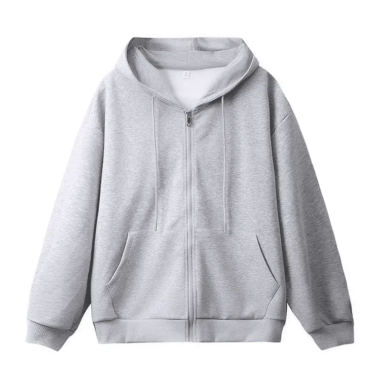 卫衣男士纯色百搭简约连帽外套春秋季新款潮流休闲宽松开衫运动服