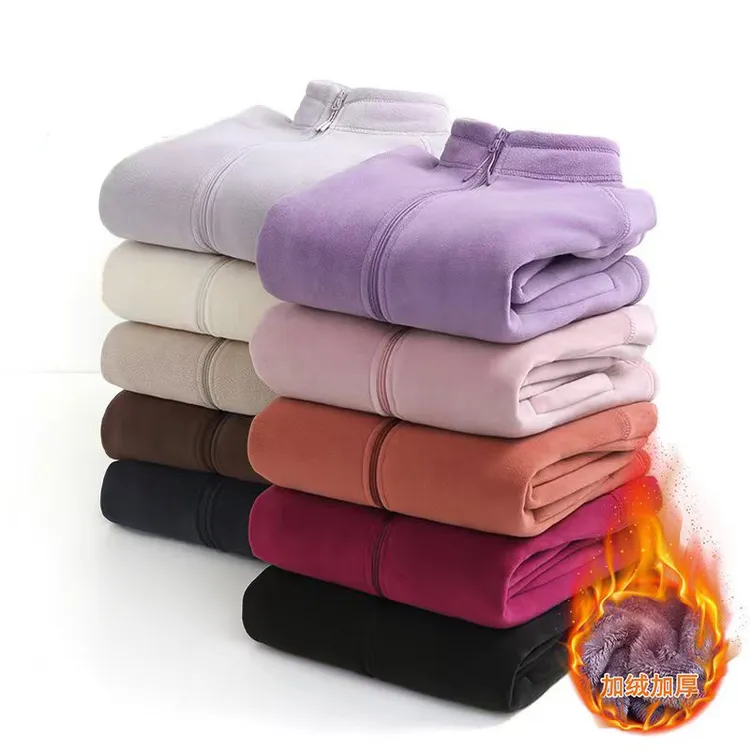 新款奥粒绒外套秋冬男女保暖加厚抓绒衣简约休闲户外运动立领夹克