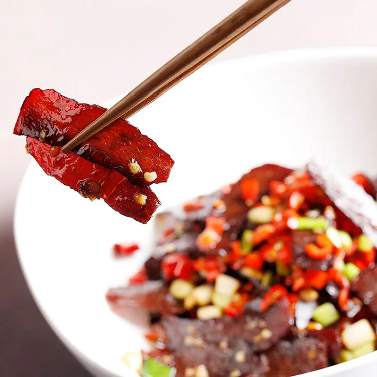 正宗顾家婆烟熏腊黄牛肉农家传统工艺湖南特产腊味坛子菜批发直供