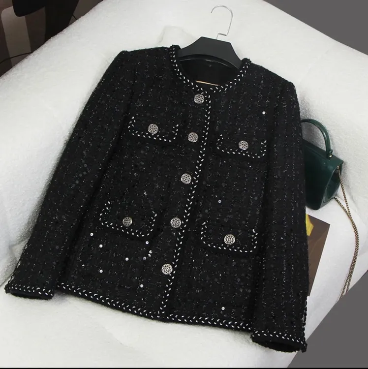 【小婷】【90白鹅绒】上衣女外套秋季女外套女装小香风气质外套28266