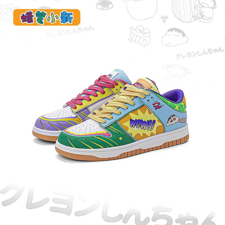 蜡笔小新男鞋秋季透气运动鞋子男款爆款2025新款情侣百搭鸳鸯潮鞋