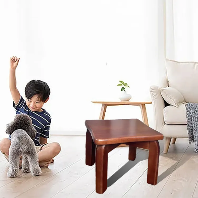 家用实木小方凳幼儿园住宅居家小板凳凳子鼓凳富贵换鞋凳客厅中式