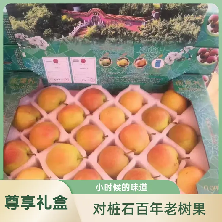 对桩石祖树南果清华大学乡村振兴千山站力荐祖树南果礼盒装5-6斤
