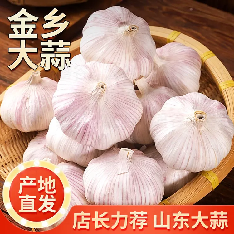 农家自种紫白皮大蒜可吃可种植大蒜头2025年新干蒜1斤3斤5斤