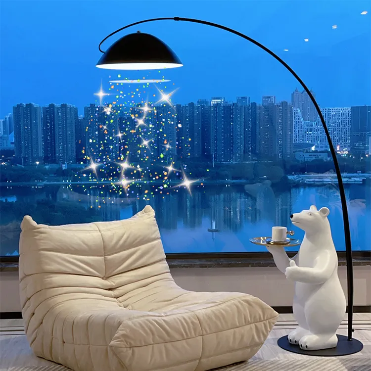 全光谱钓鱼灯落地灯客厅沙发旁边角设计感氛围灯轻奢智能卧室台灯