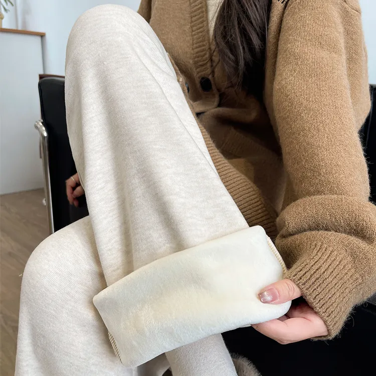 miaoxiaoxian/喵小闲糯米裤春秋女小个子春秋宽松慵懒休闲卫裤