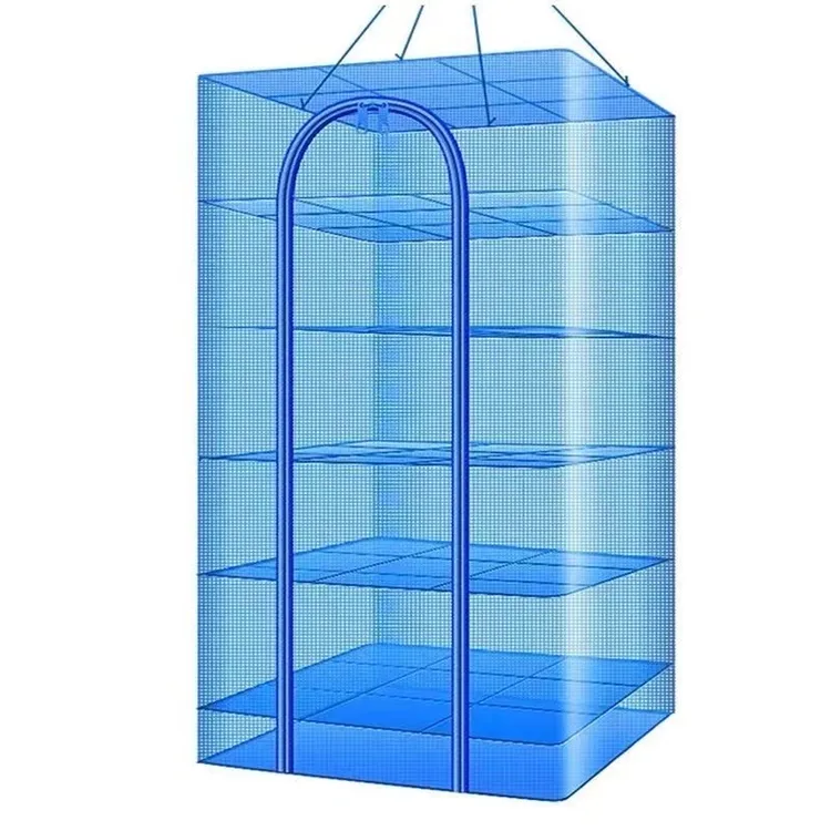 【升级加粗加密】折叠晒鱼网防蝇笼晒干网晾晒鱼干晒肉菜网笼晒干货