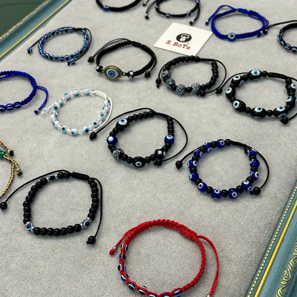 铁合金玻璃手链 蓝眼睛手链幸运时尚新疆包邮哈萨克民族风手工