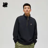 【李晨nic】UNDEFEATED时尚美式潮流休闲logo半拉链卫衣UC41GKC02M