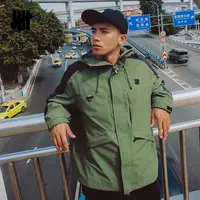 【李晨nic】UNDEFEATED五条杠拼色防泼水连帽户外夹克UC43GWJ04M