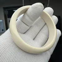X2343天然猛犸牙1.5宽贵妃手圈内径58㎜爆满纹高级果冻料
