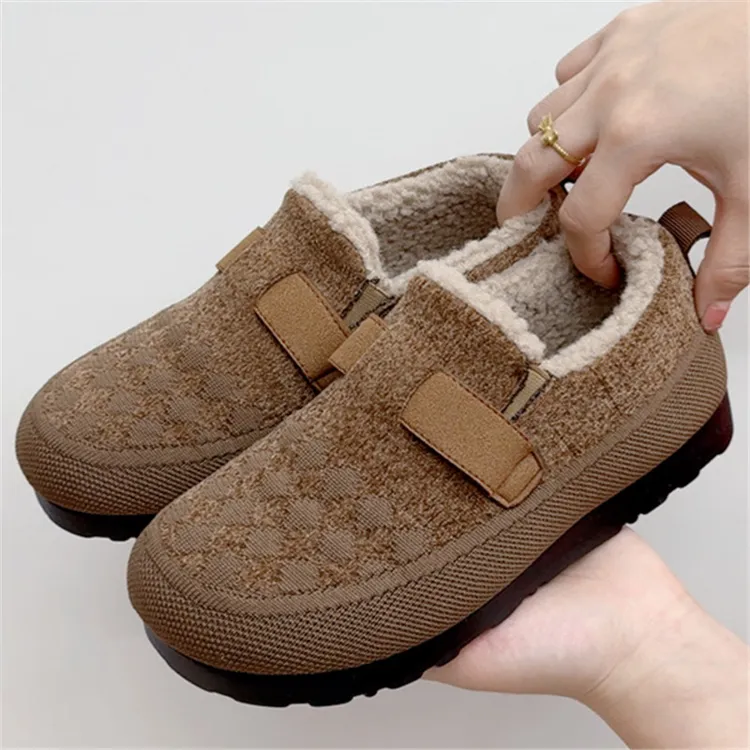 京睿2024冬季加绒加厚保暖女士棉鞋轻便舒适勃肯鞋新款老北京布鞋