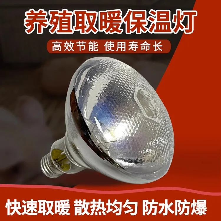 仔猪保温灯养殖场专用小鸡育雏兽用养殖取暖灯泡节能加热保暖灯