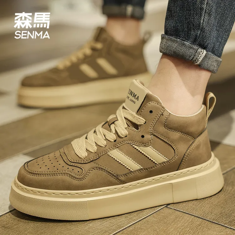 森马男士秋季2025年高帮时尚休闲鞋马丁靴男款爆款2025新款潮鞋男