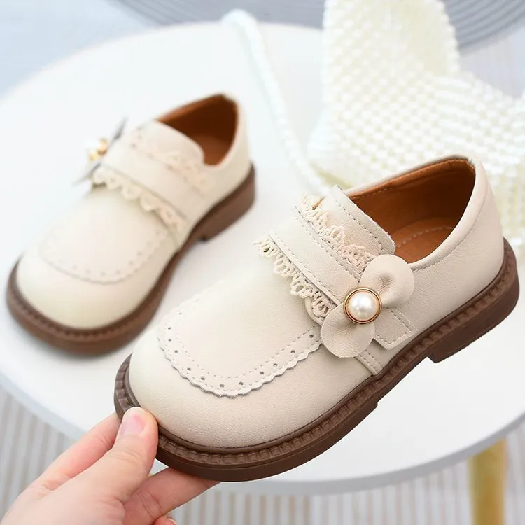 女童马丁靴儿童公主鞋2024春秋新款小皮鞋英伦时尚软底秋季小童