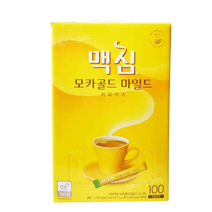 麦|馨摩卡三合一咖啡速溶黑咖啡粉浓缩溶美式1条装韩国进口Ma|xim