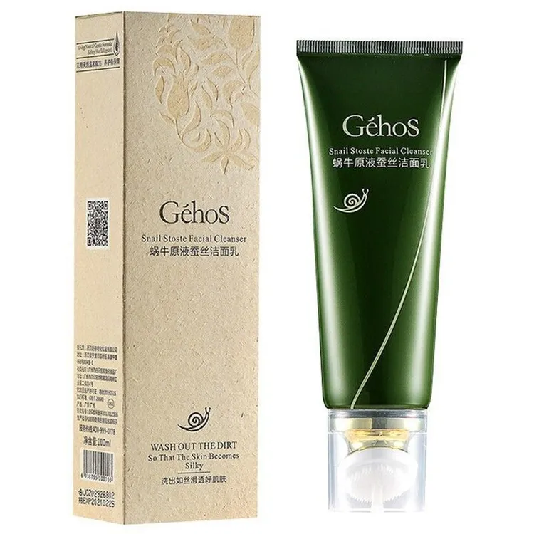 （送面膜2片）正品姬存希蜗牛蚕丝洁面新日期