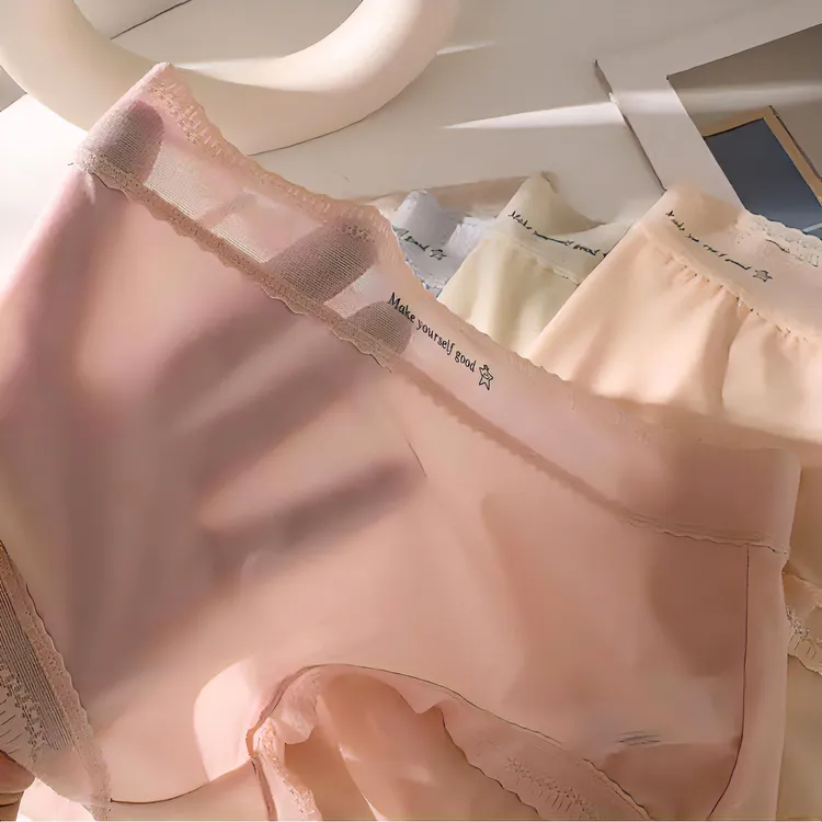 大码300斤冰丝薄款高档大码轻奢蕾丝透气夏季中腰速干女士裤D