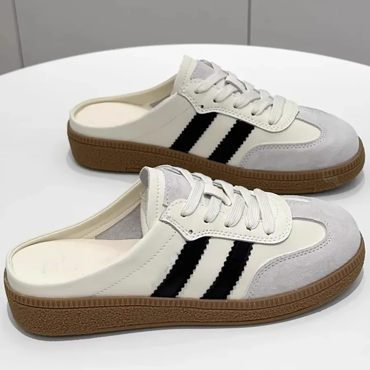 网红超火德训鞋包头半拖鞋女鞋夏季外穿软底无后跟懒人鞋凉拖鞋女